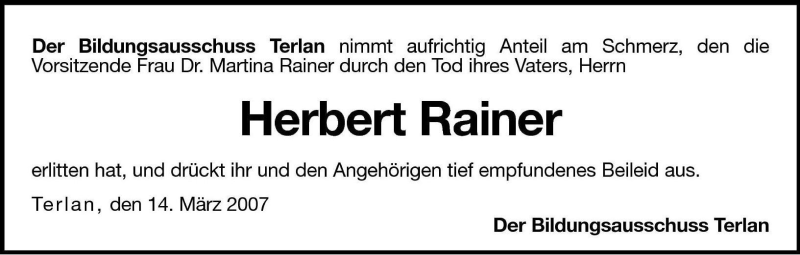 Traueranzeigen