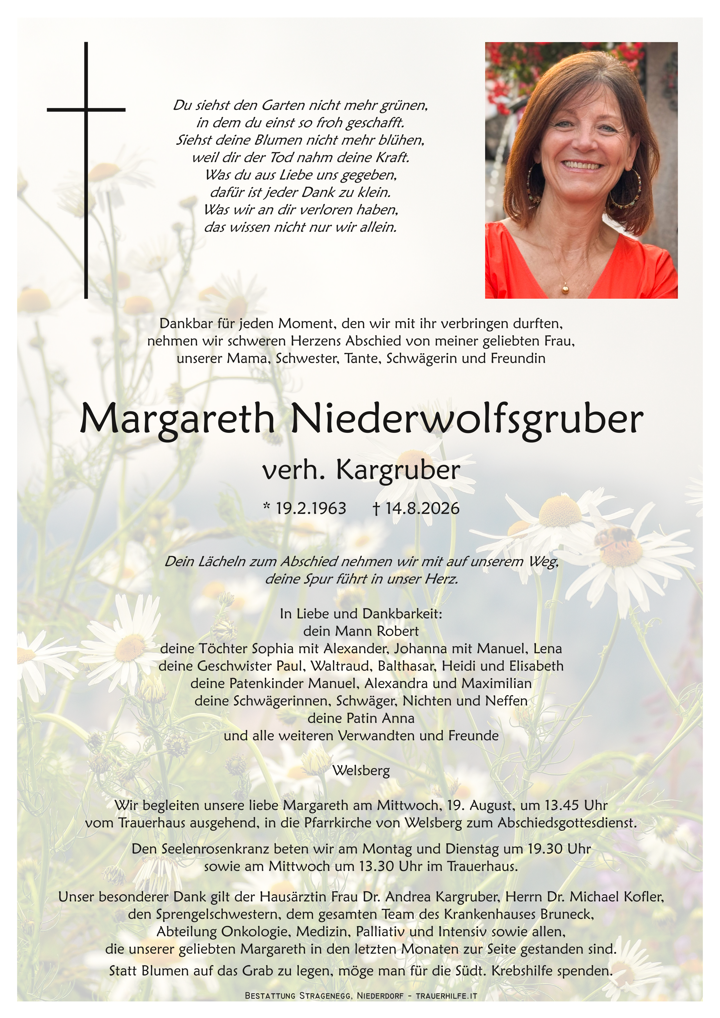 Niederwolfsgruber Margareth verh. Kargruber