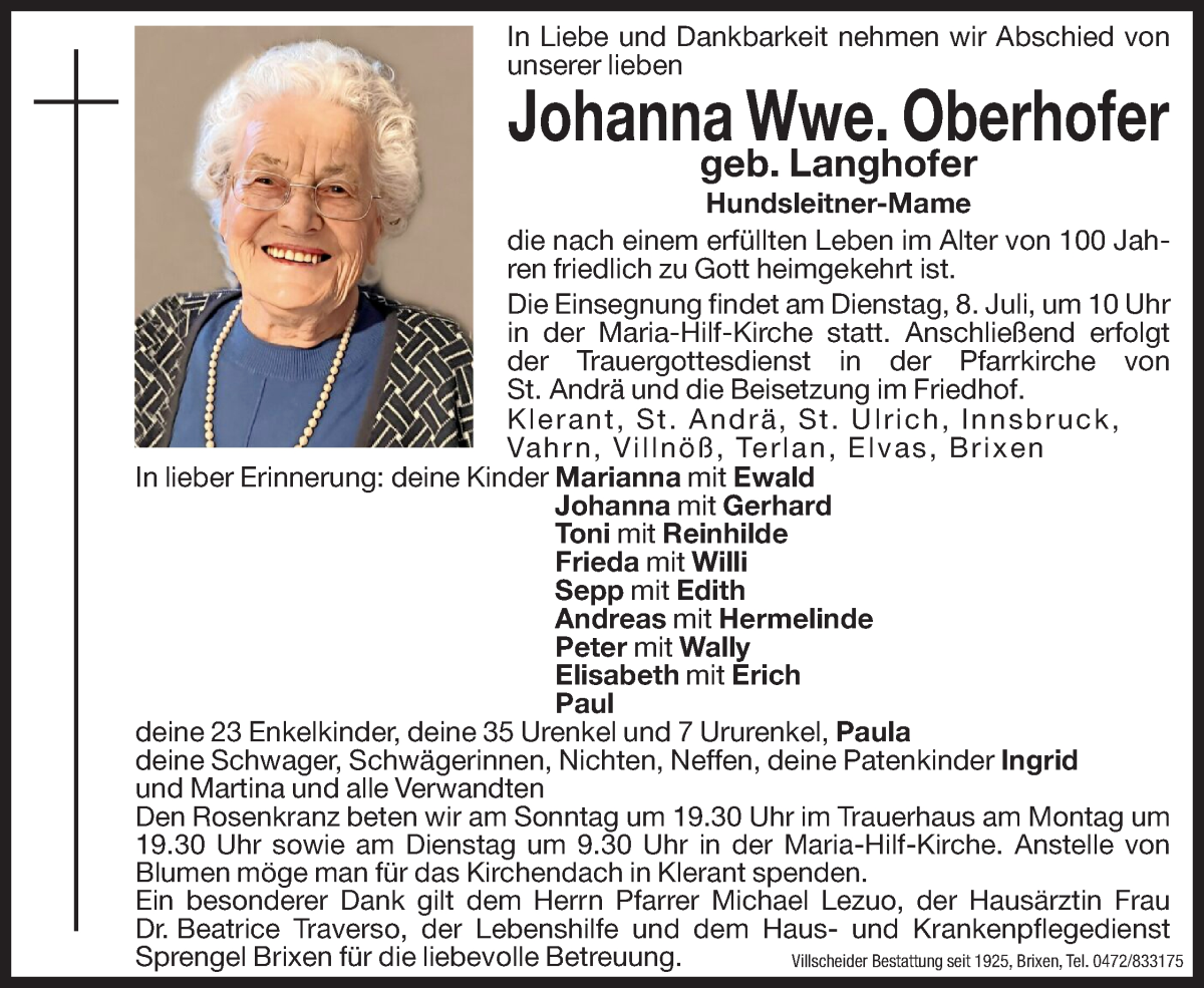 Traueranzeige