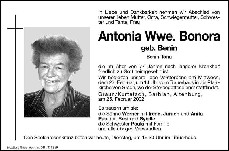 Traueranzeigen