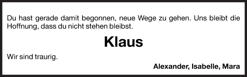 Traueranzeige