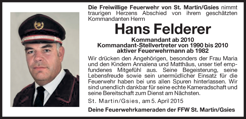 Traueranzeige