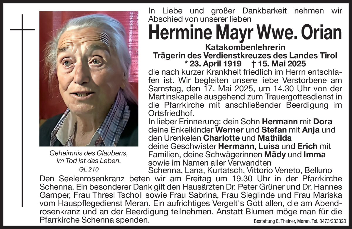 Traueranzeige