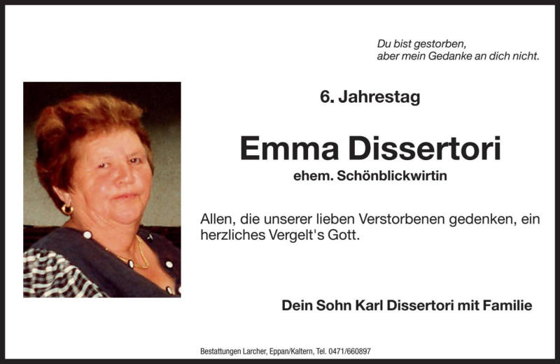 Traueranzeige