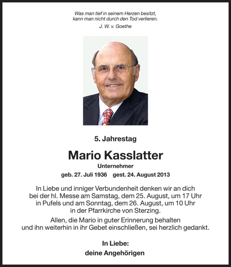 Traueranzeige