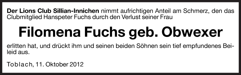 Traueranzeige