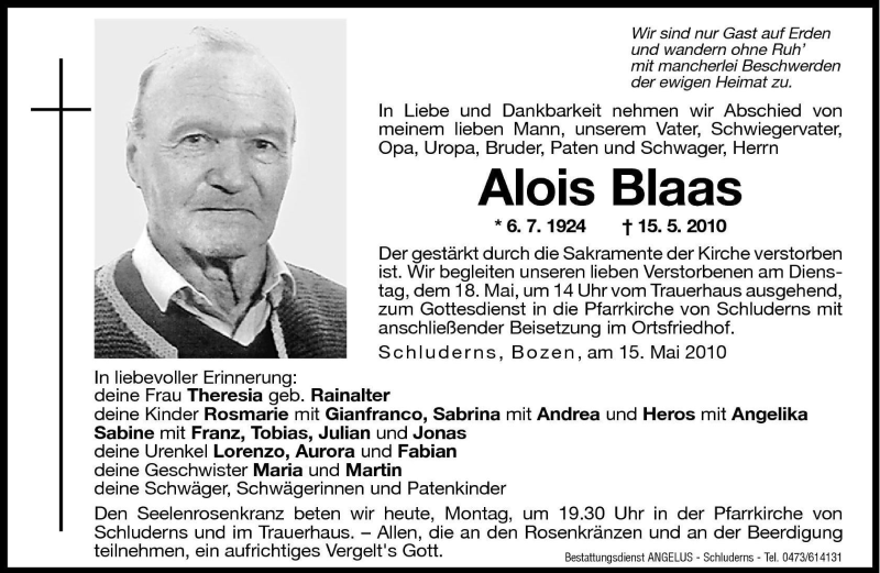 Traueranzeigen