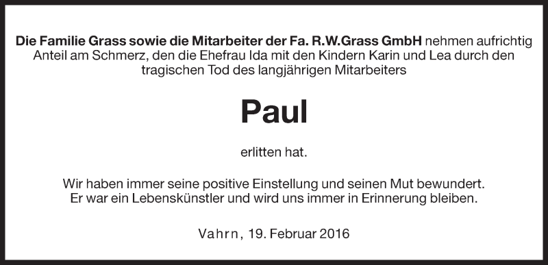 Traueranzeige